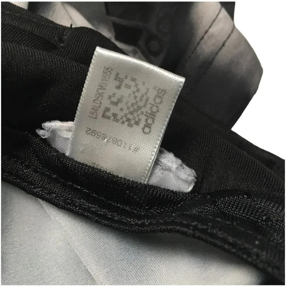 Adidas Athletic Running Shorts Black White‎ Print Mesh Lining Women's Activewear